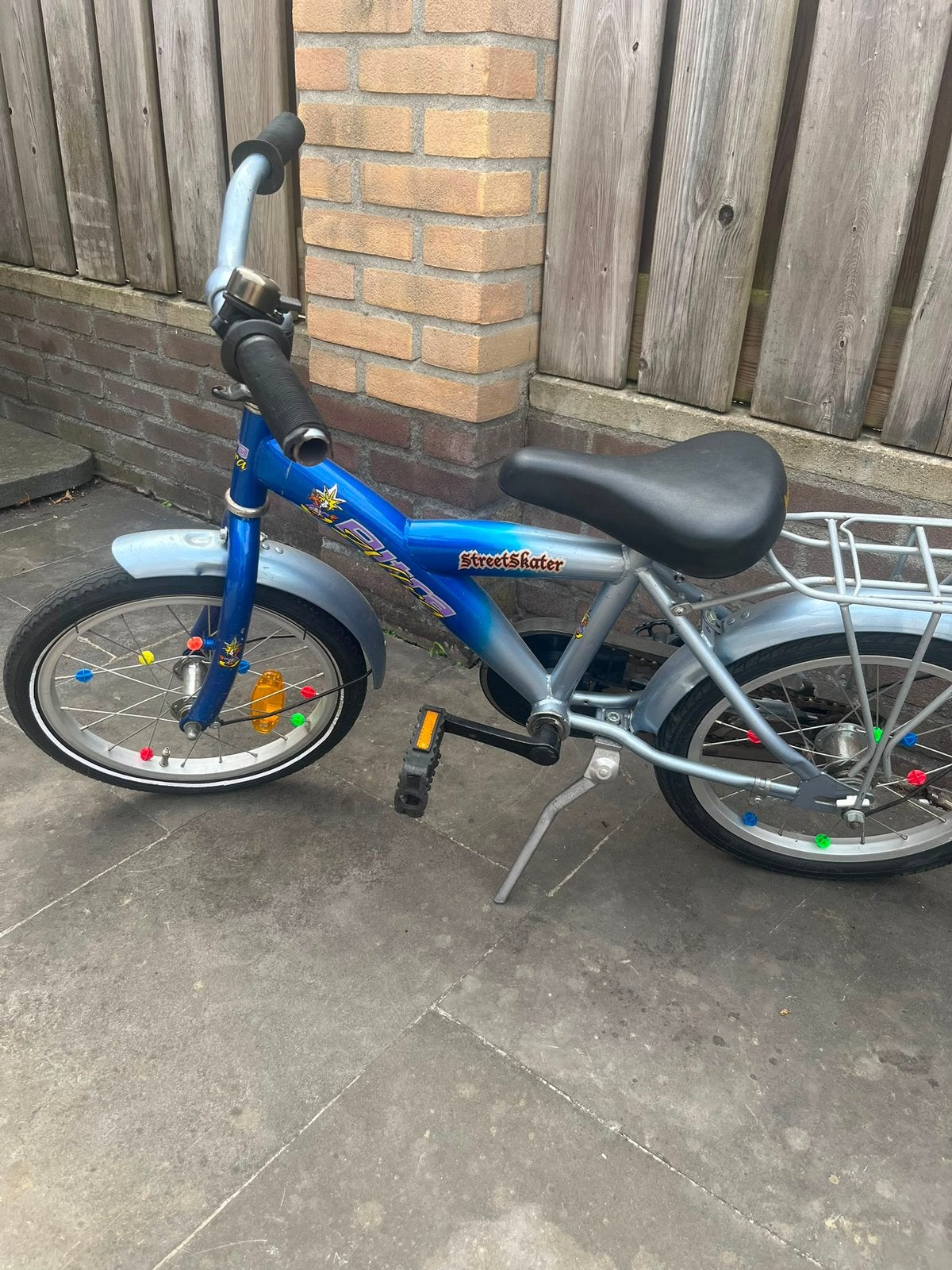 Kinder fiets 16 inch, Fietsen en Brommers, Fietsen | Kinderfietsjes, Ophalen, Gebruikt, Terugtraprem, 16 tot 20 inch