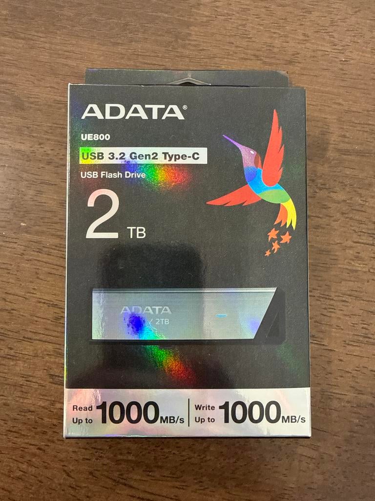 ADATA UE800 USB 3.2 Gen2 Type-C Flash Drive 2TB, Ophalen of Verzenden, Nieuw, 2 TB of meer