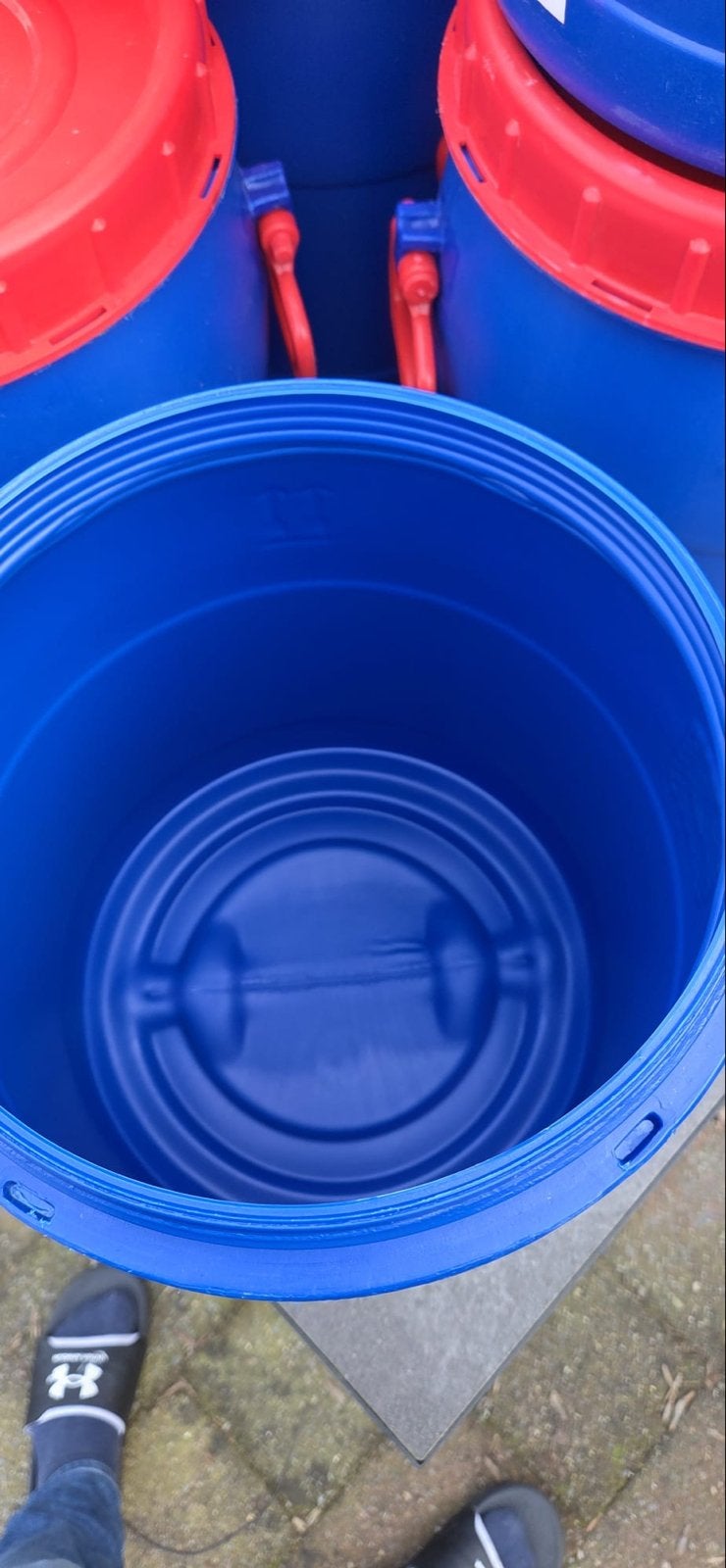 Voerton/vaatjes 25ltr zgan voor voer., Ophalen of Verzenden, Gebruikt