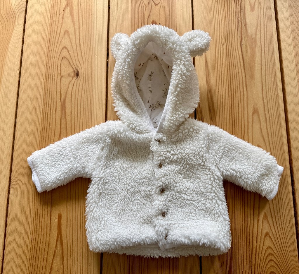 Little Dutch - Baby Newborn Teddy Jasje Wit - maat 50 56, Jongetje of Meisje, Ophalen of Verzenden, Zo goed als nieuw, Jasje