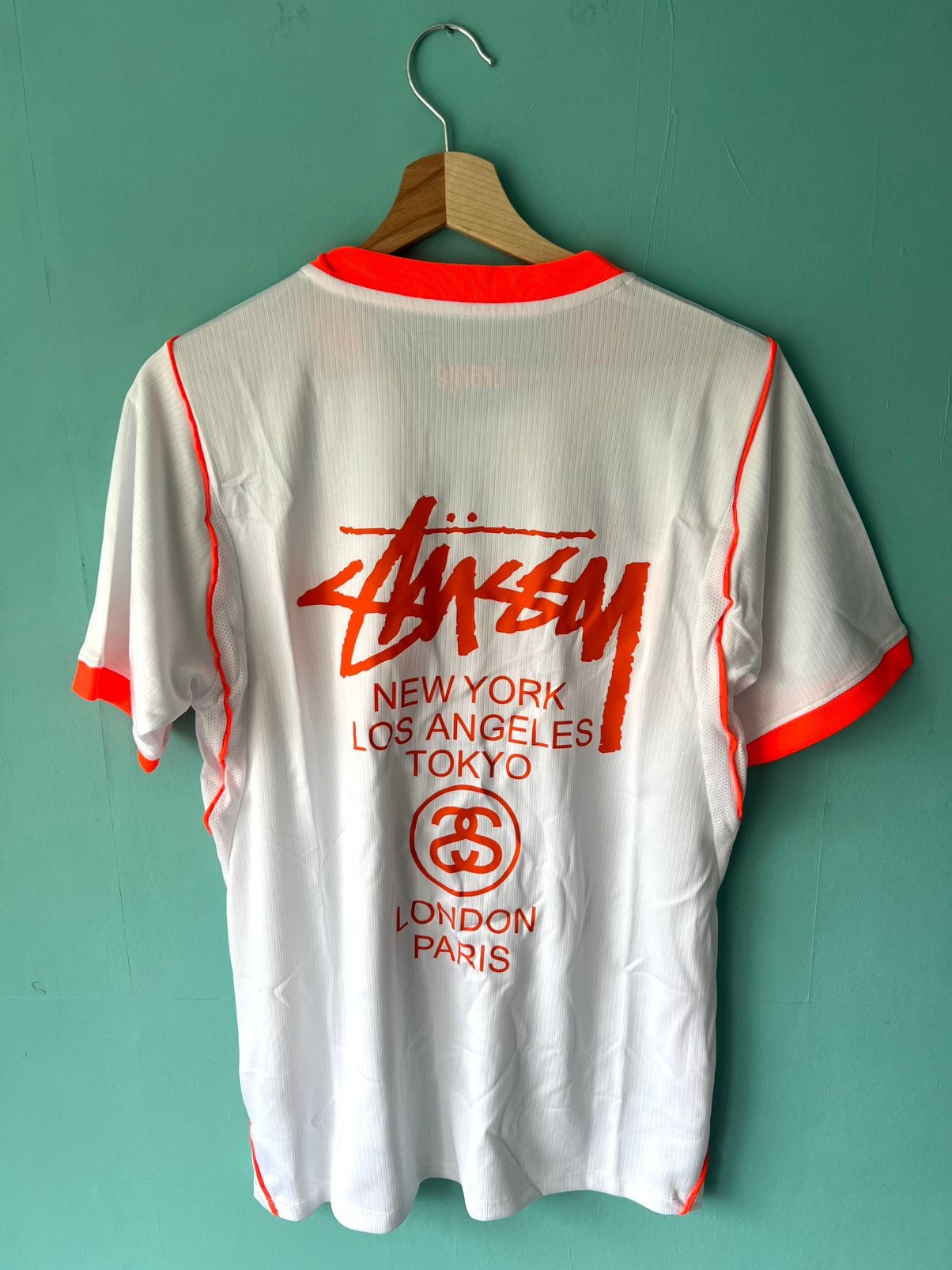 Nederlands elftal uitshirt WK 2026 Stüssy  Maat S, Nieuw, Oranje, Ophalen of Verzenden, Nike