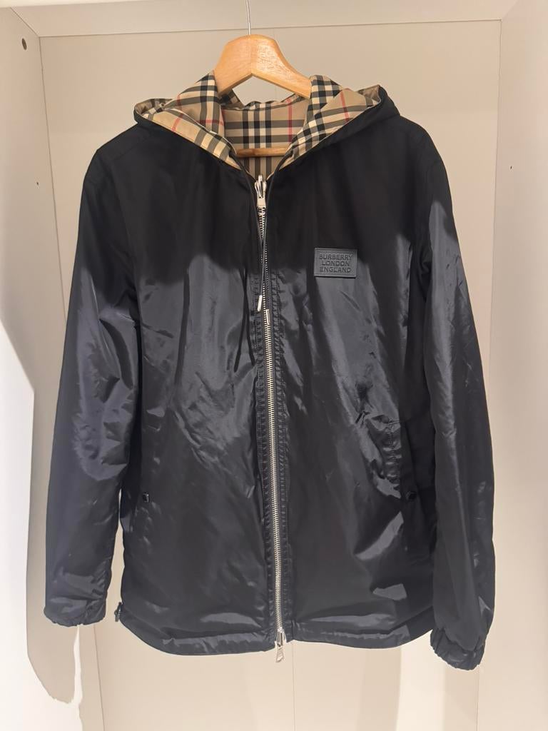Burberry jas, Ophalen of Verzenden, Zo goed als nieuw, Zwart