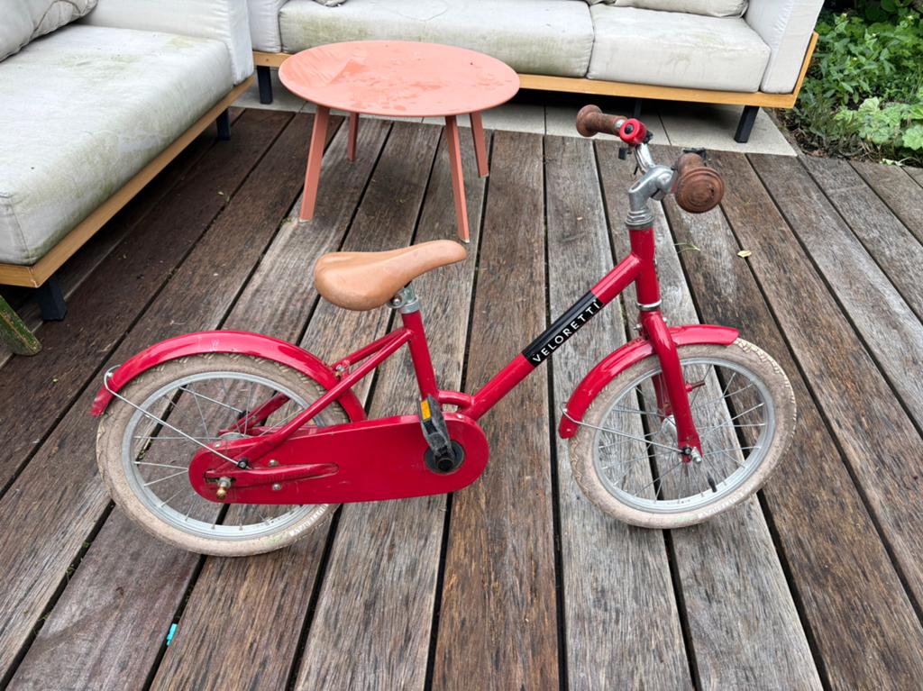 Veloretti fietsje, Fietsen en Brommers, Fietsen | Kinderfietsjes, Ophalen, Gebruikt, Minder dan 16 inch
