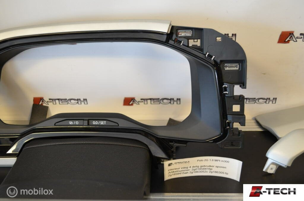Sierlijst interieur VW Polo18-> 2g01858416p 2g1858415ah m300, Gebruikt, Volkswagen, Ophalen of Verzenden, Volkswagen
