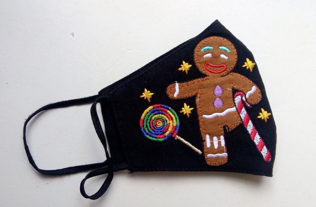 Mondkapje Gingerbread Man Christmas, Verzenden, Nieuw