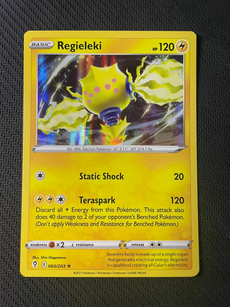 Regieleki 060/203 Rare Holo Evolving Skies Packfresh, Ophalen of Verzenden, Zo goed als nieuw