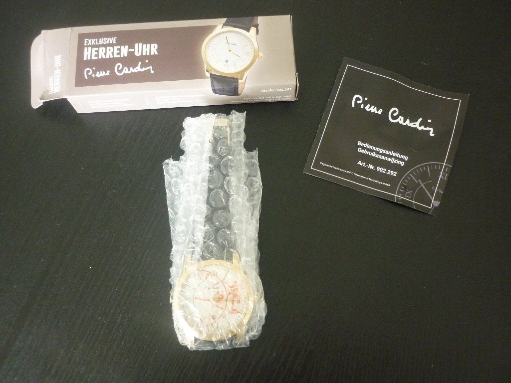 Pierre Cardin heren horloge / horloge mannen met datum, Sieraden, Tassen en Uiterlijk, Armbanden, Ophalen of Verzenden, Nieuw