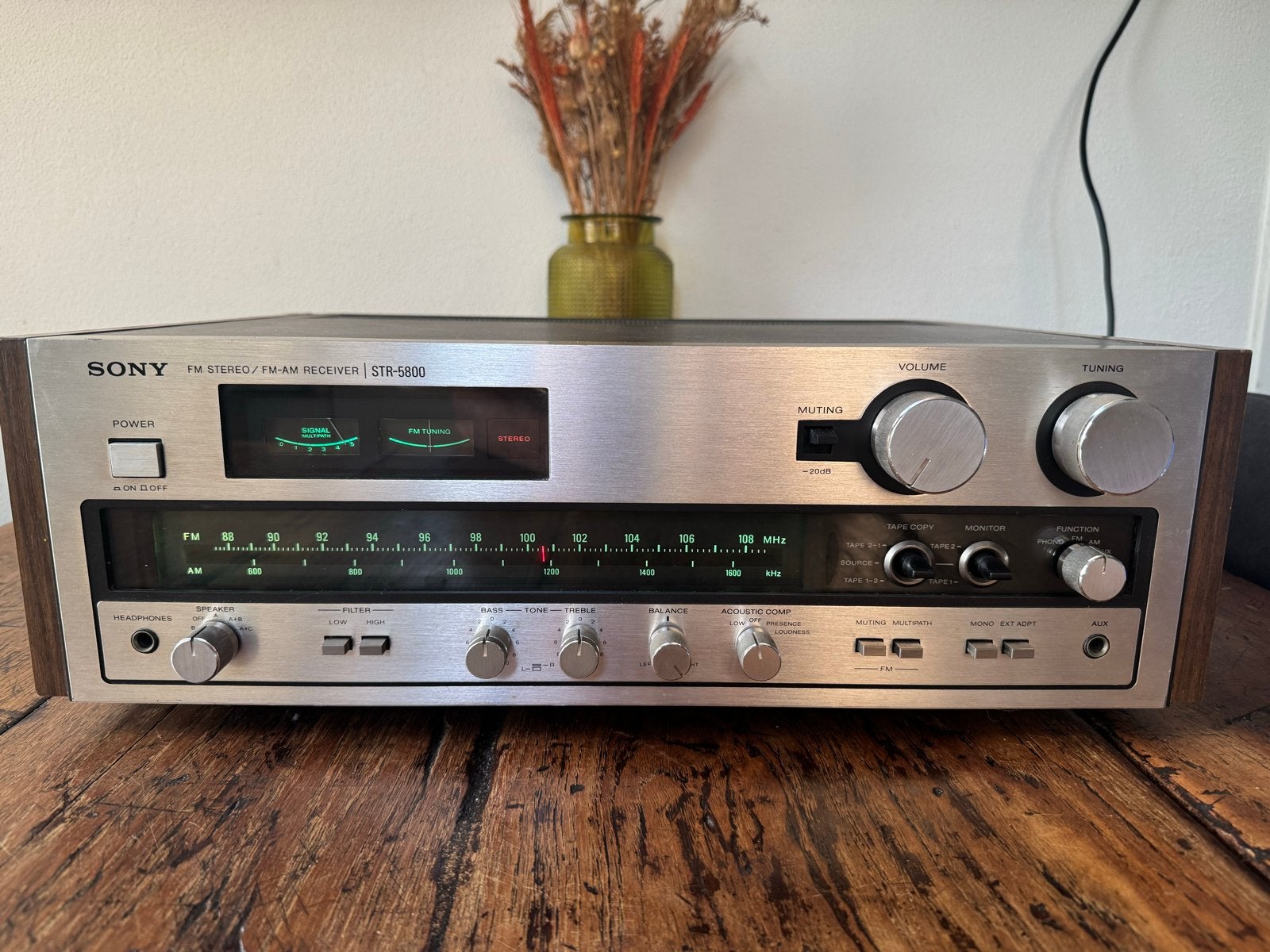 Sony STR-5800 FM Stereo/FM-AM Receiver - Perfect Werkend, Ophalen of Verzenden, Zo goed als nieuw, 60 tot 120 watt, Sony