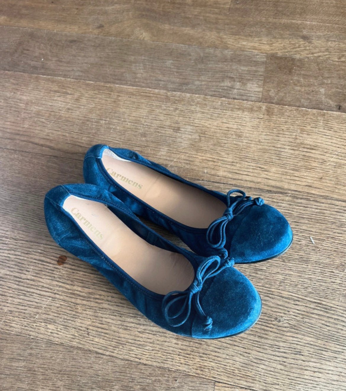 Carmens ballerina’s instappers donkerblauw 40, Kleding | Dames, Schoenen, Ophalen of Verzenden, Zo goed als nieuw, Blauw, Instappers