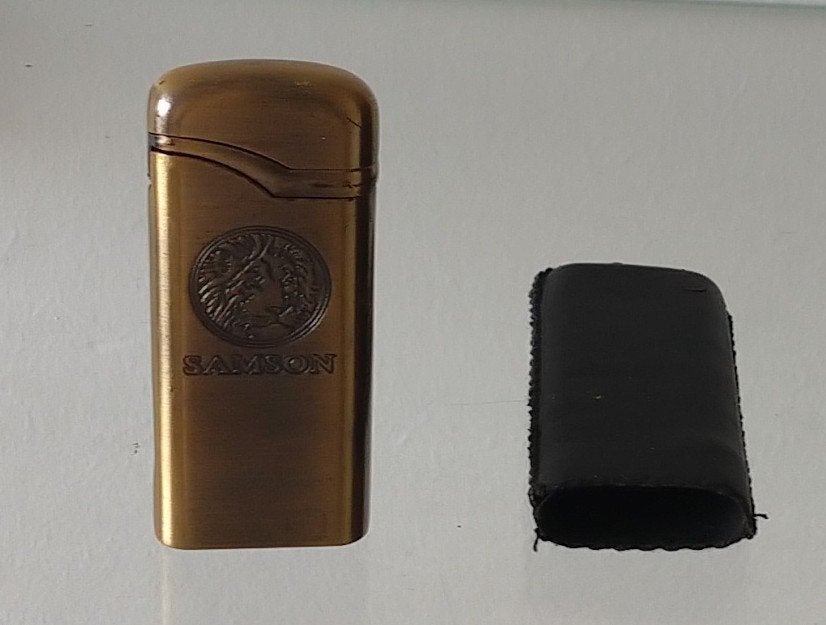 vintage aansteker Eagle Samson gas lighter, volgnr 20, Verzamelen, Ophalen of Verzenden, Gebruikt, Aansteker