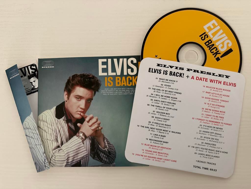 CD Elvis- Elvis Is Back! LP stijl hoes- obi strip, Ophalen of Verzenden, Nieuw, Cd of Plaat