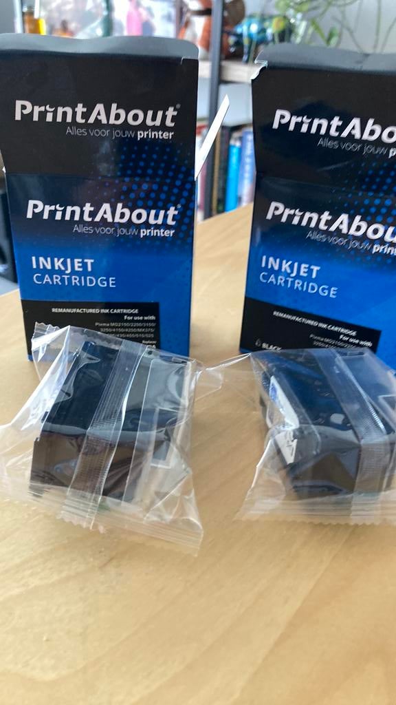 2x zwarte cartridge Canon Pixma XL, Ophalen of Verzenden, Nieuw, Cartridge