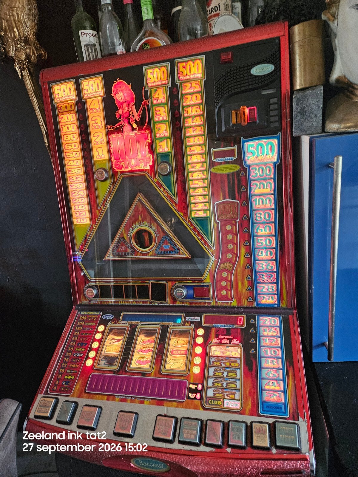 Gokkast Hot Stuff - Barcrest, Overige munten, Ophalen, Gebruikt, Met sleutels