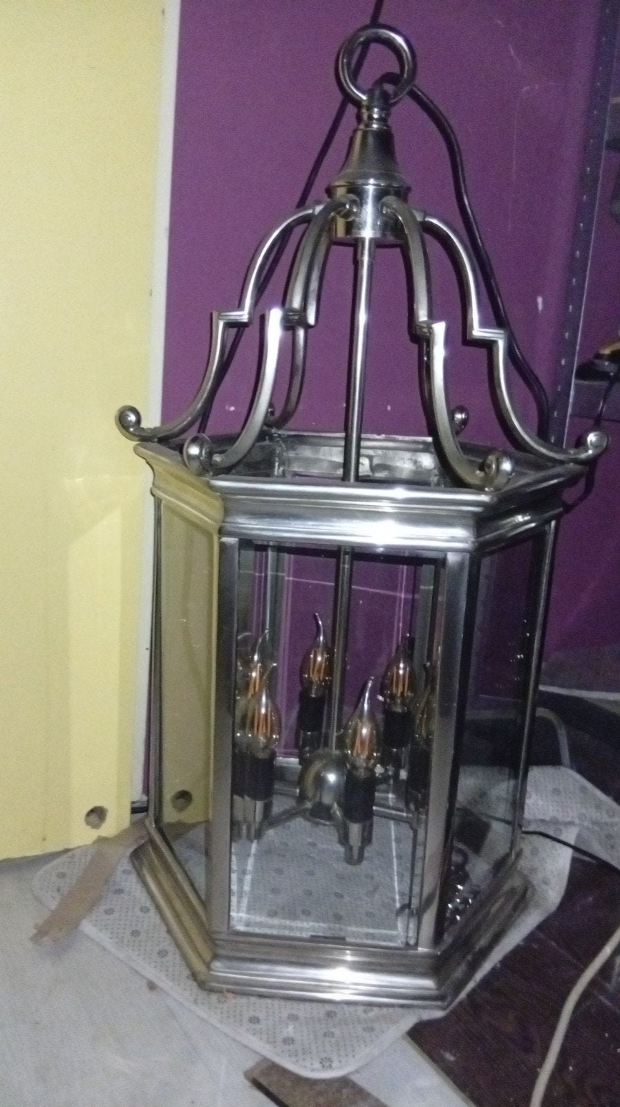 DAR Senator SEN0650 – 6-lichts chromen lantaarnlamp, Ophalen, Minder dan 50 cm, Gebruikt, Vintage, Klassiek, Lantaarn