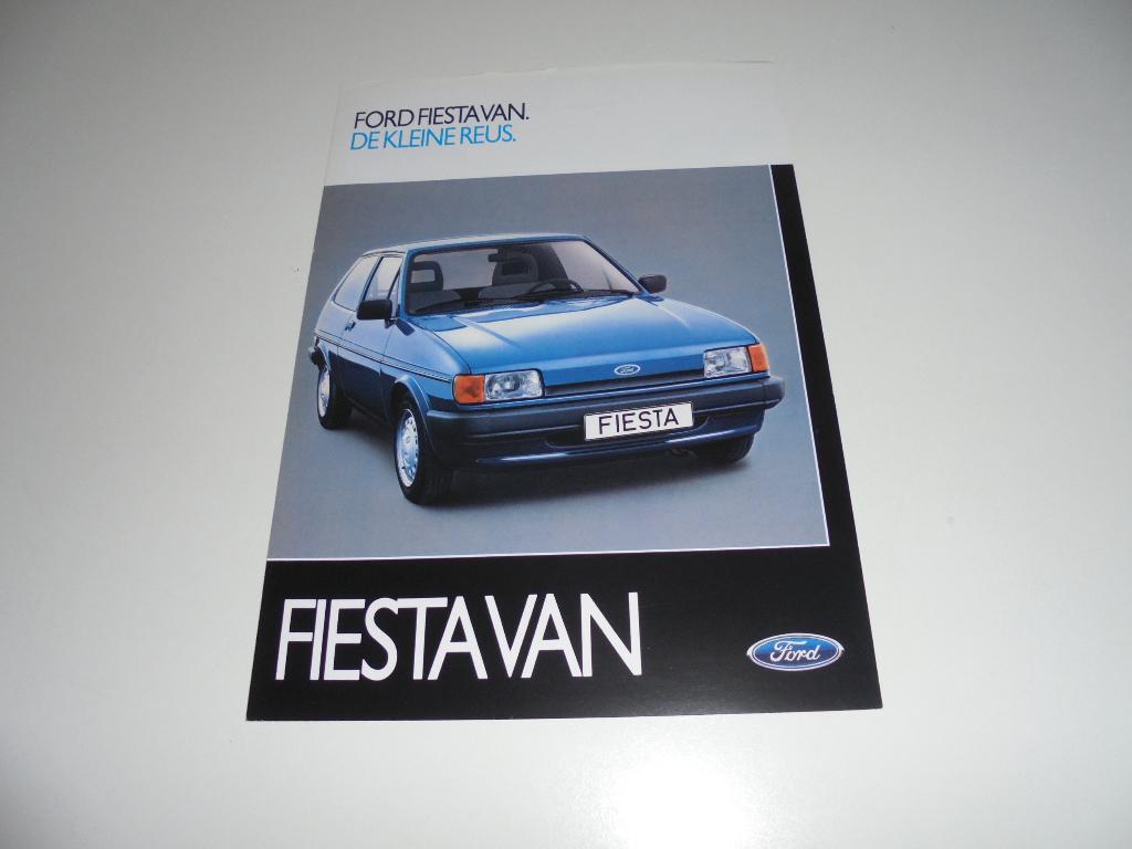 leaflet Ford Fiesta Van  1984, Ophalen of Verzenden, Zo goed als nieuw, Ford