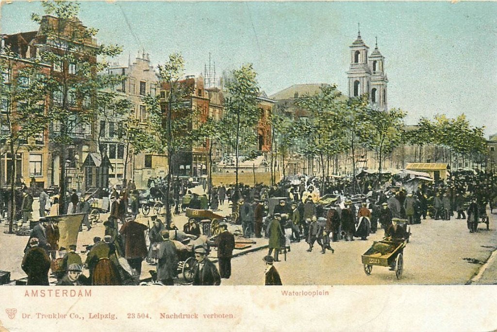 701-415-025 Amsterdam Waterlooplein, Verzamelen, Verzenden, Voor 1920, Noord-Holland