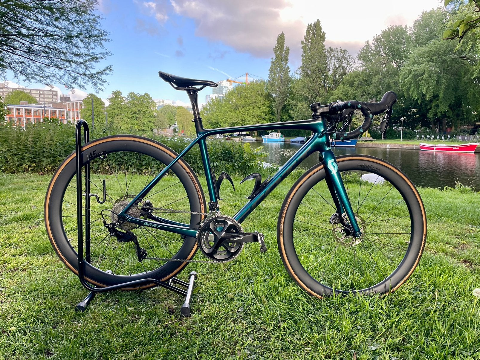 Fijne dames Carbon racefiets- Scott addict contessa maat 52, Fietsen en Brommers, Fietsen | Racefietsen, Gebruikt, 49 tot 53 cm