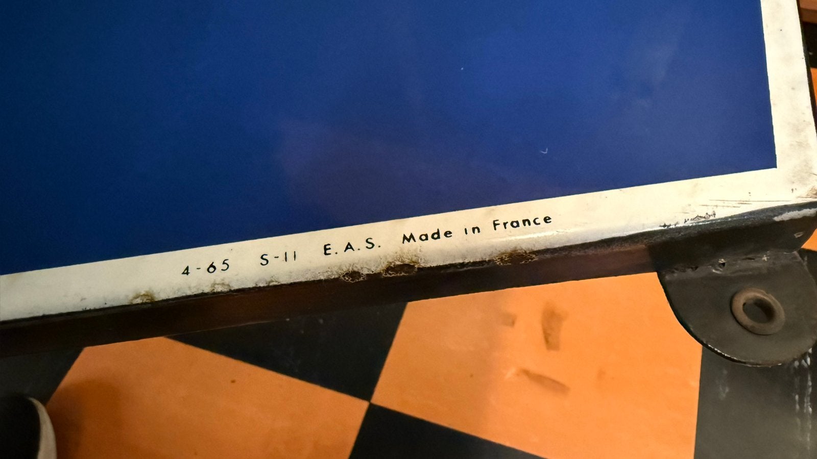 Zeldzaam Shell Emaille Reclamebord uit 1927 - Belgische Benz, Ophalen