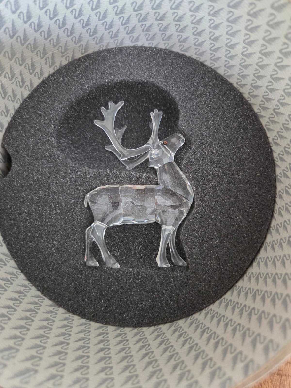 Swarovski Rendier Kristal Figuur - Kerstdecoratie, Ophalen of Verzenden, Zo goed als nieuw, Figuurtje