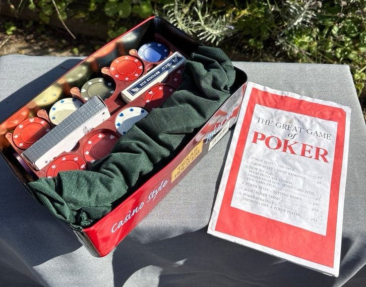 Poker set 'Casino Style' met handleiding, Ophalen of Verzenden, Gebruikt