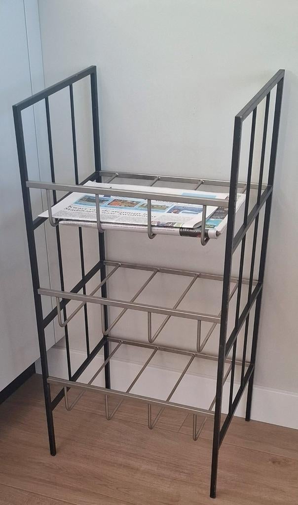 Vintage Metalen Krantenrek Minimalistisch Stijl Artimeta 60s, Ophalen of Verzenden