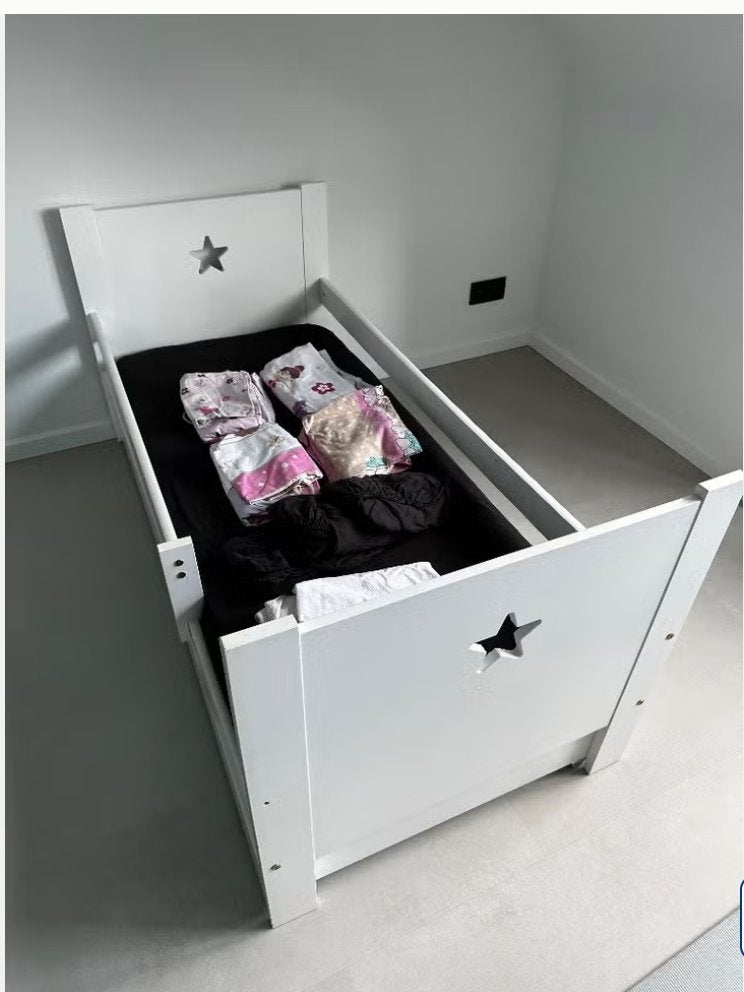 Juniorbed Nuit van Petite Amelie 160x70 met lade en matras, 70 tot 85 cm, Zo goed als nieuw, Matras, 140 tot 160 cm