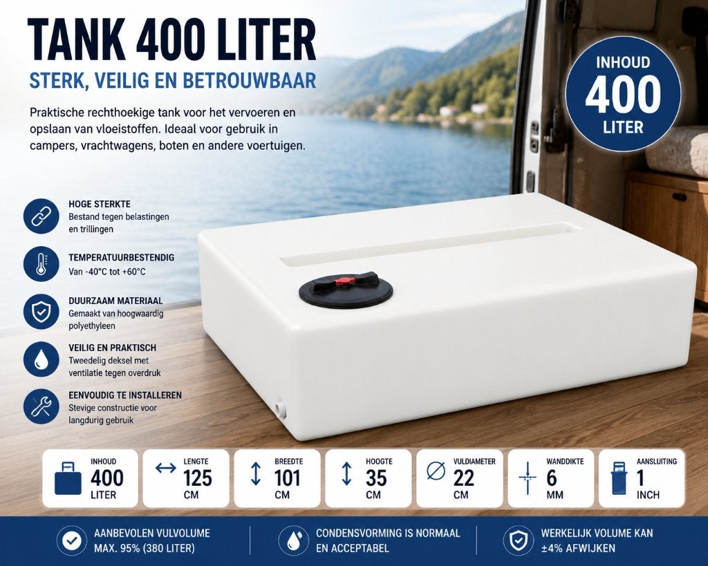 watertank wit 400L, Ophalen of Verzenden, Nieuw