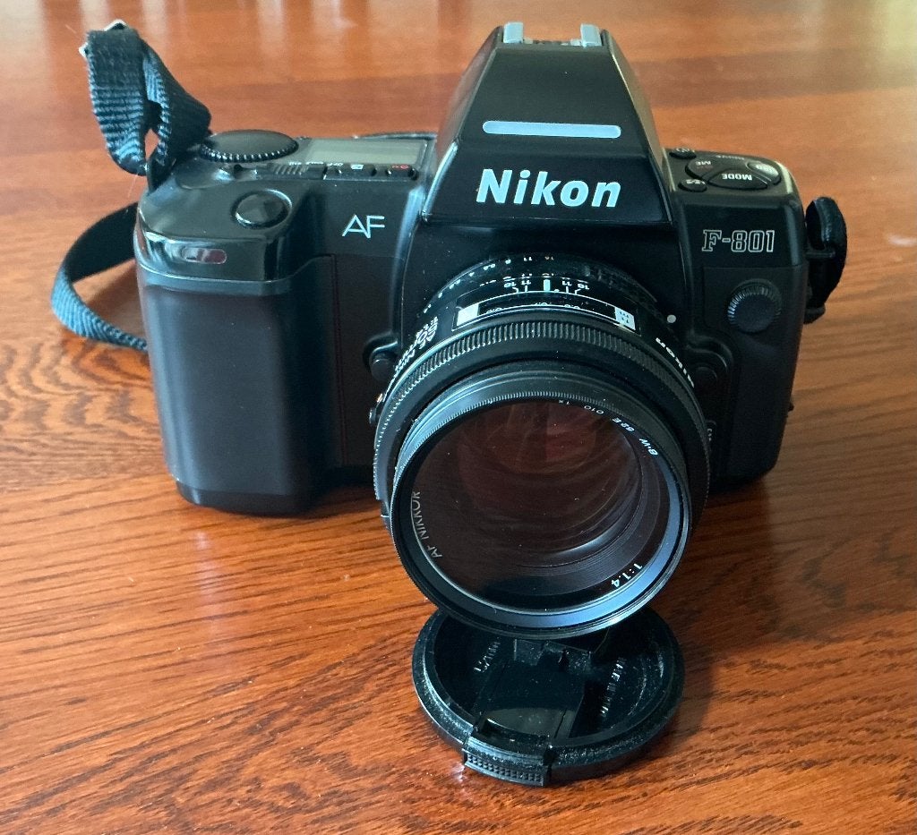 Nikon F-801 spiegelreflexcamera met lens 50mm., Ophalen of Verzenden, Zo goed als nieuw, Spiegelreflex, Nikon