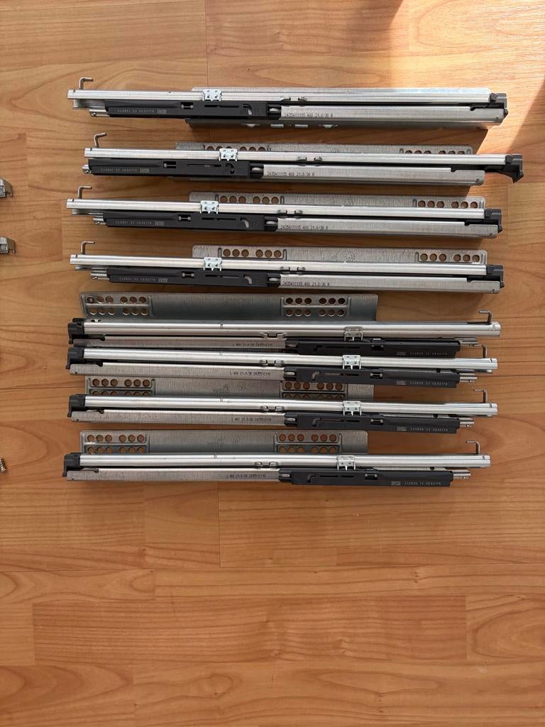 Hettich laderails met softclose, 400mm, incl. schroeven, Ophalen, Nieuw