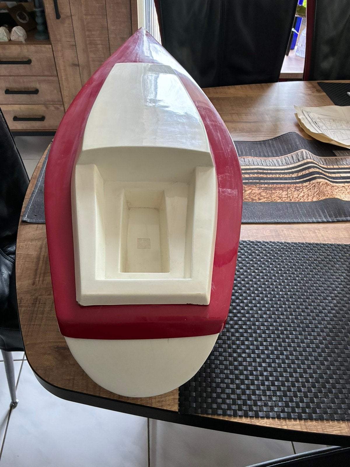 Nieuwe dik polyester modelbouw zeilboot romp met dek, Ophalen of Verzenden, Nieuw