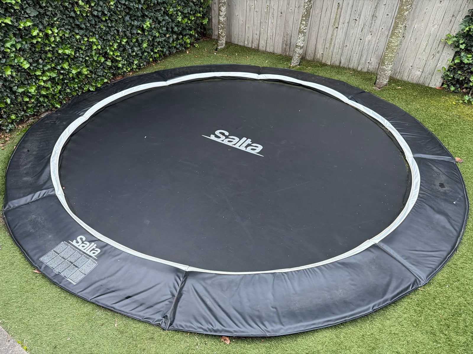 Salta Royal Baseground Trampoline 366 cm - Zwart, Ophalen, Gebruikt