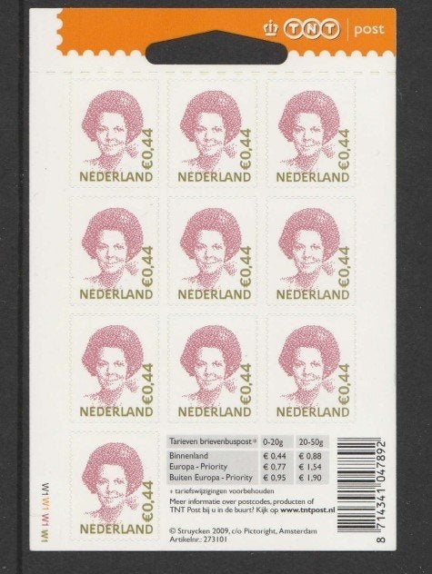 Hangkaartje Vbaa2467A 10 x 0,44 Logo TNT Post open oog (2), Ophalen of Verzenden, Postfris