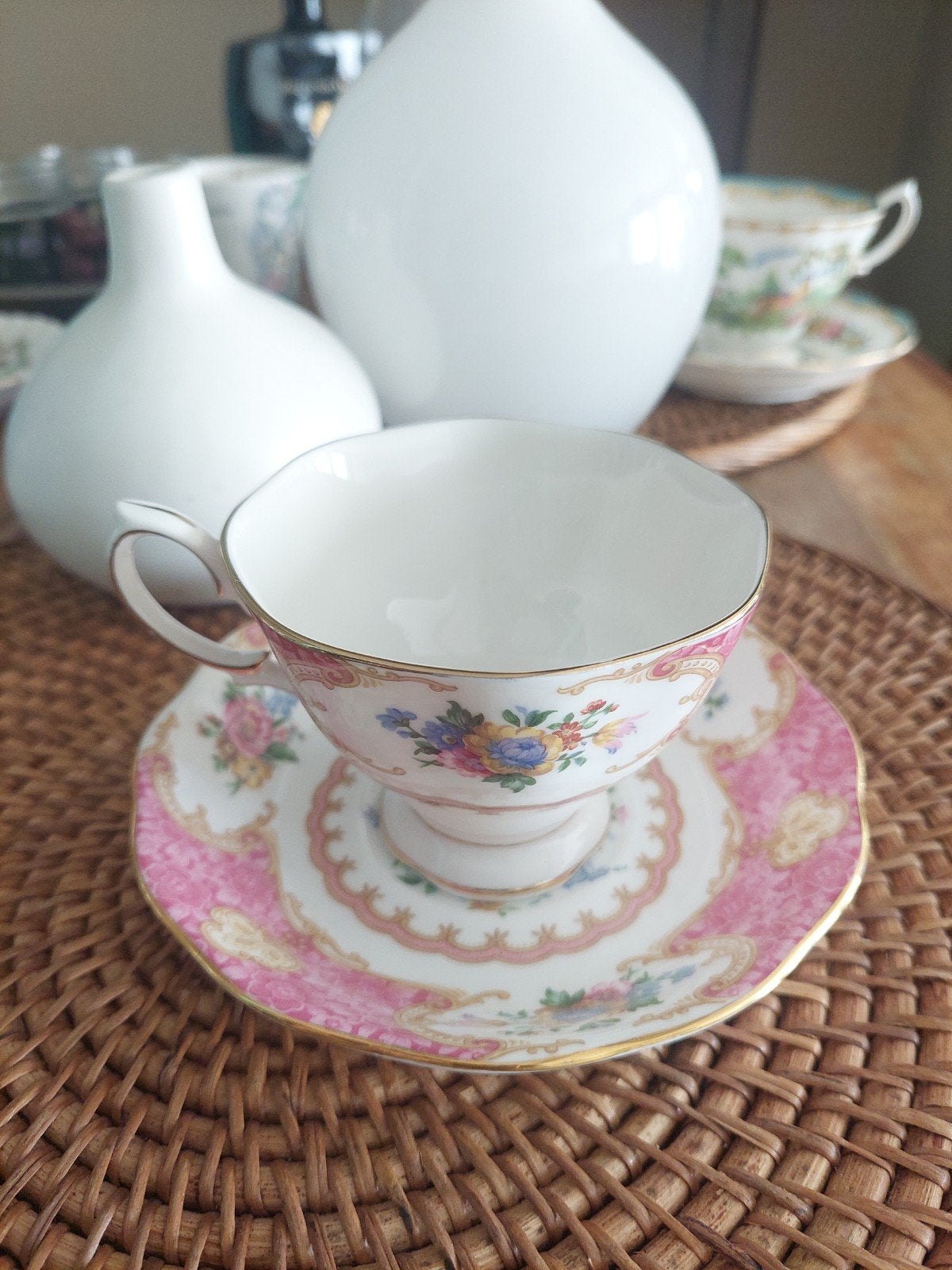Royal Albert Lady Carlyle Kop en Schotel - Vintage Porselein, Ophalen