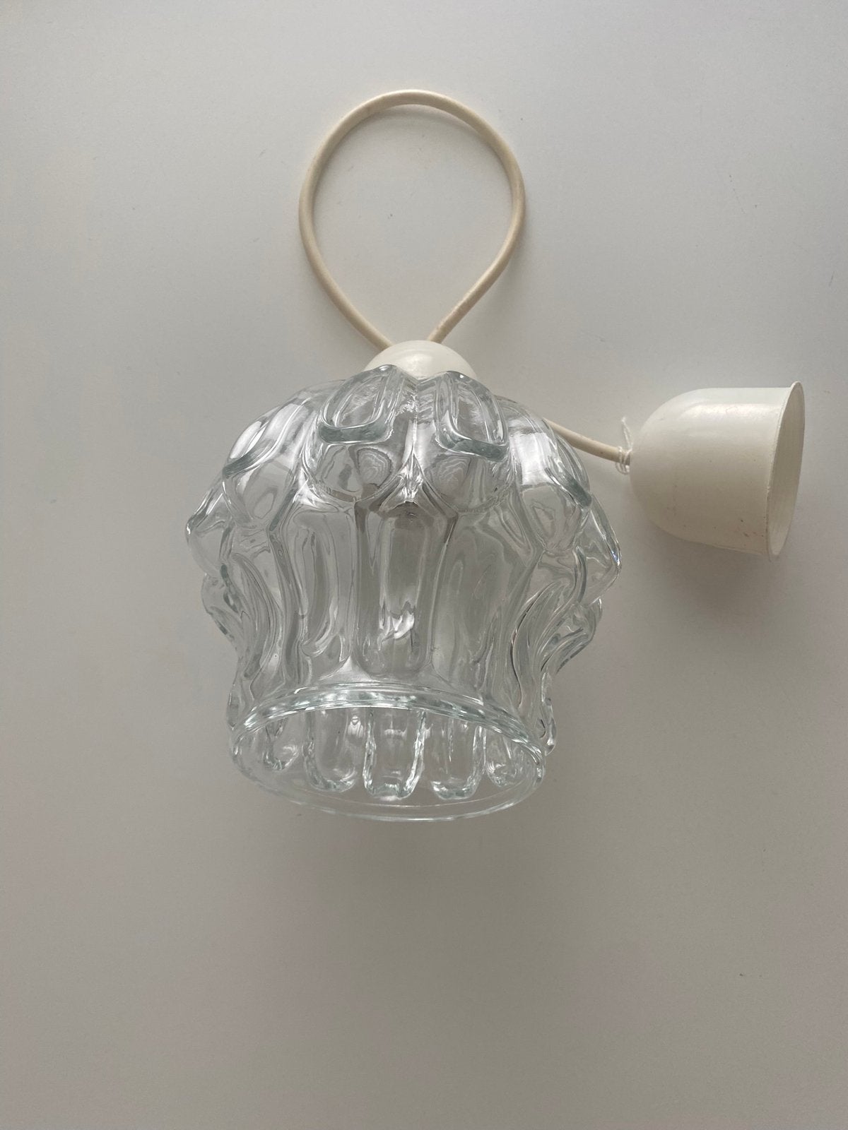 Vintage hanglamp, Ophalen of Verzenden, Gebruikt, Glas