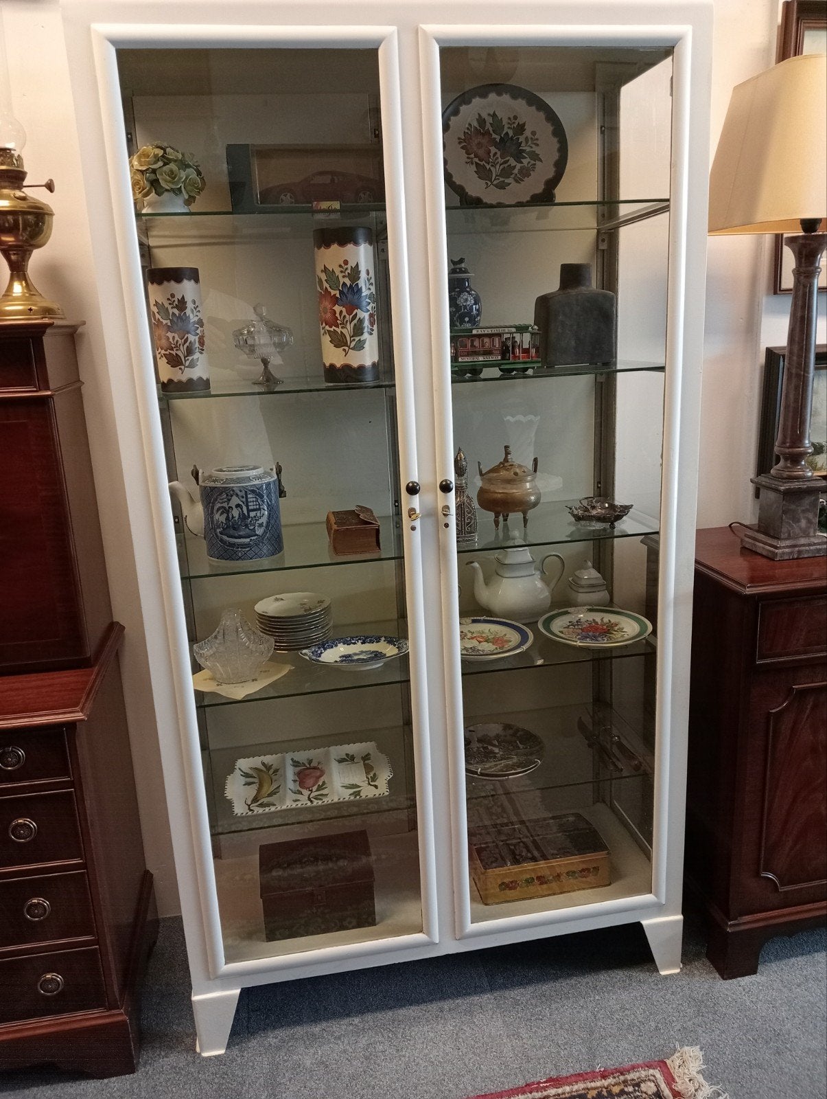 Vintage Apothekers/ Medicijnkast vitrinekast in Nieuwstaat, Ophalen of Verzenden
