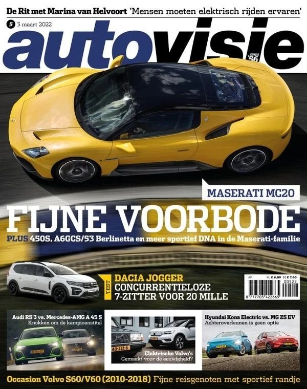 Autovisie 5 2022 : Audi RS3 - Mercedes AMG A45 S - Volvo, Boeken, Ophalen of Verzenden, Gelezen, Algemeen