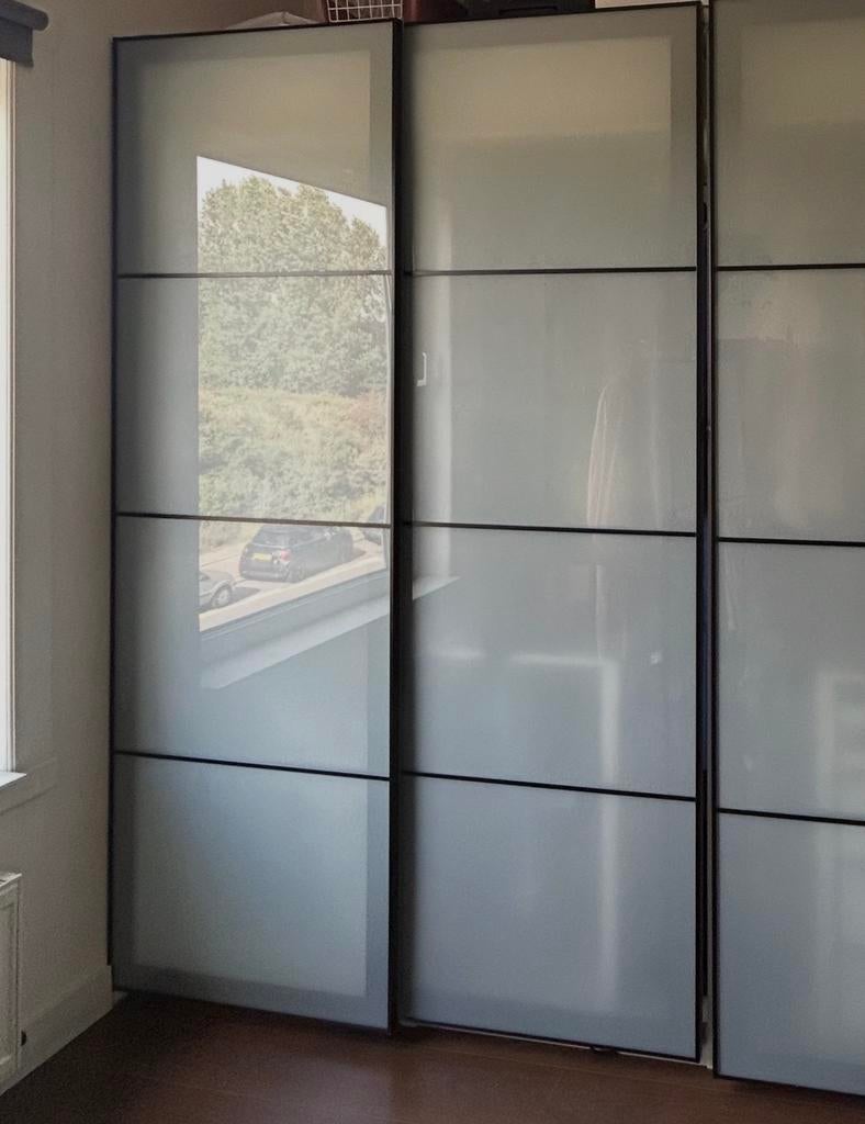 Set van 2 IKEA PAX schuifdeuren 236x150, Ophalen, Gebruikt, 200 cm of meer, 150 tot 200 cm
