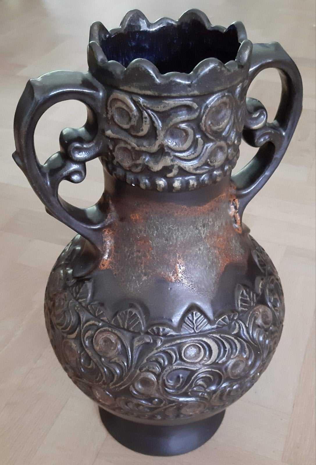 Grote vintage keramieken vloervaas, Antiek en Kunst, Antiek | Keramiek en Aardewerk, Ophalen