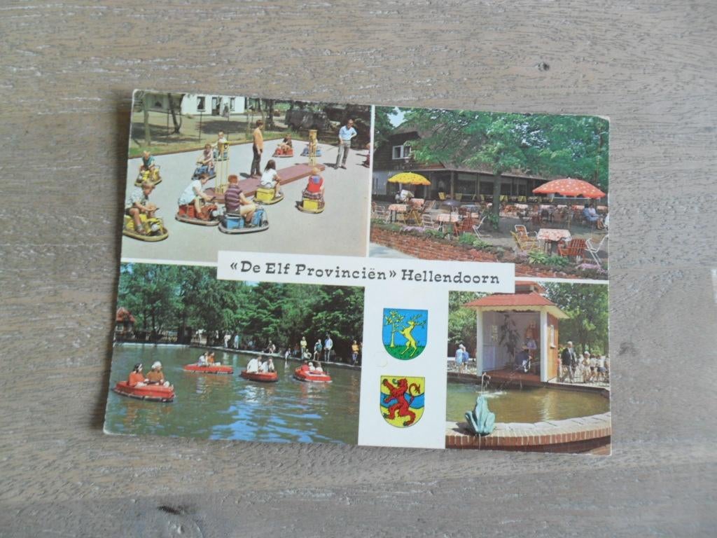 Hellendoorn, sprookjestuin de Elf Provincien, auto scooter, Verzenden, 1960 tot 1980, Gelopen, Overijssel