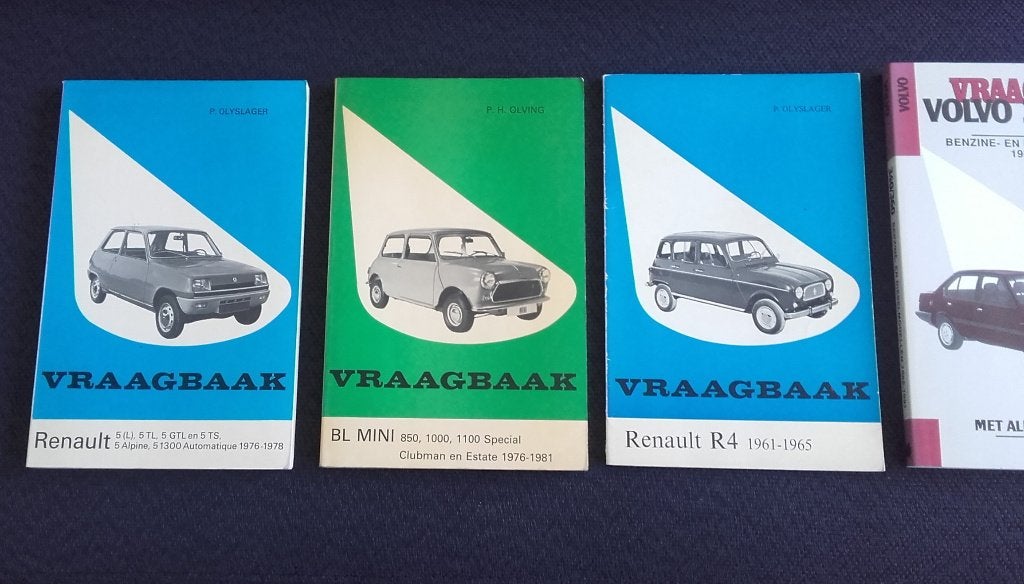 diverse vraagbaken oldtimers volvo 340 BL mini Renault 5, Ophalen of Verzenden