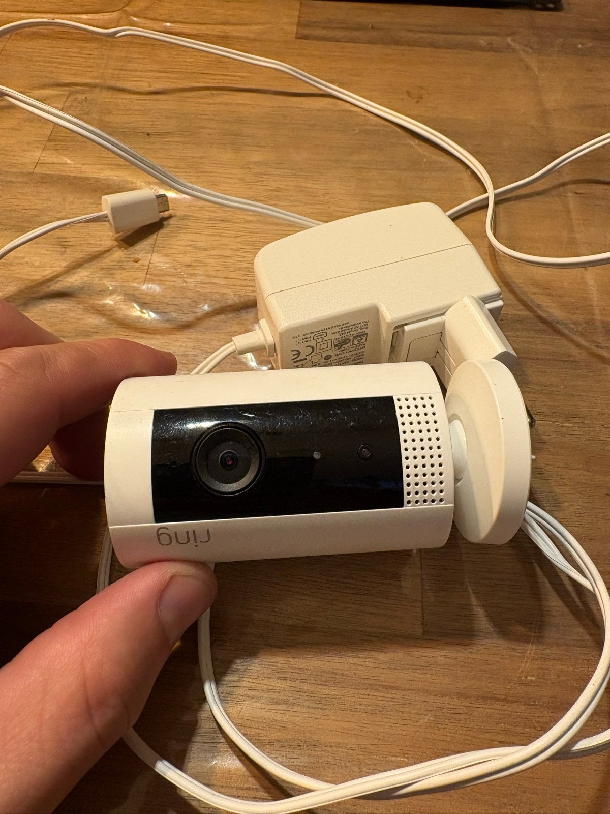 Ring Indoor Camera Wit - Full HD Beveiligingscamera, Ophalen of Verzenden, Gebruikt, Binnencamera