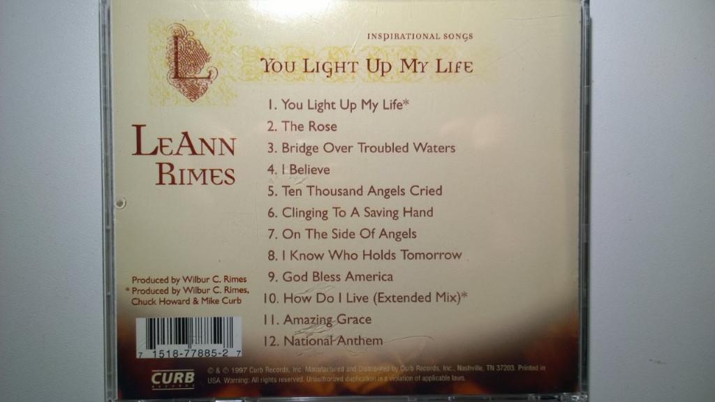 LeAnn Rimes - You Light Up My Life (Inspirational Songs), Cd's en Dvd's, Ophalen of Verzenden, Zo goed als nieuw