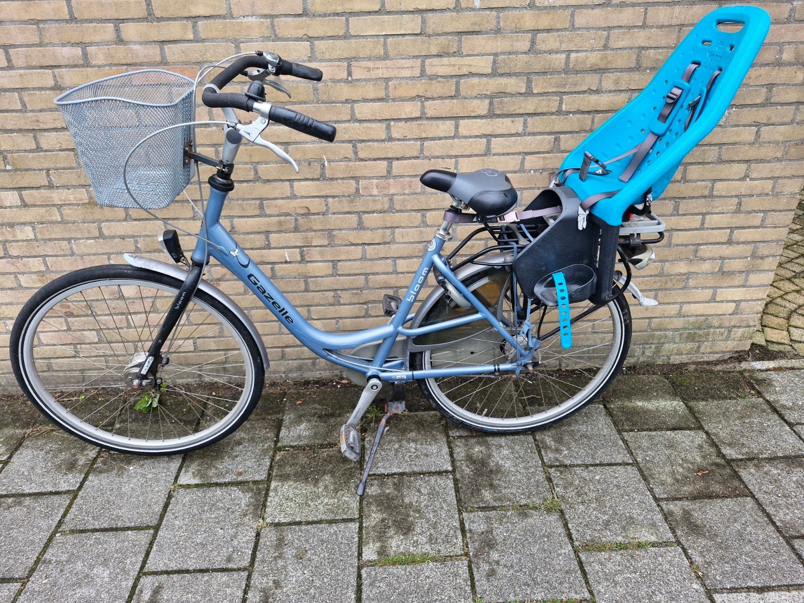 Gazelle bloom moederfiets met kinderzitje en mandje, Ophalen, Gebruikt, Versnellingen, 50 tot 53 cm