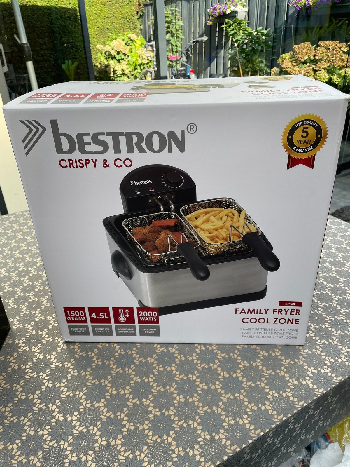 Dubbel frituurpan en mixer.  (Nieuw), Witgoed en Apparatuur, Frituurpannen, Ophalen, Zo goed als nieuw