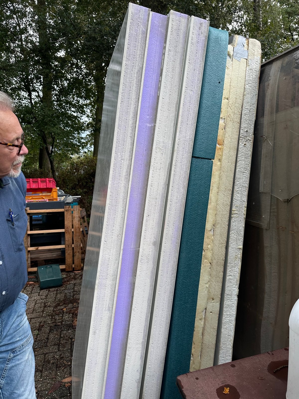 Isolatiepanelen / Sandwichpanelen, Ophalen, Gebruikt, HPL, 50 tot 100 mm