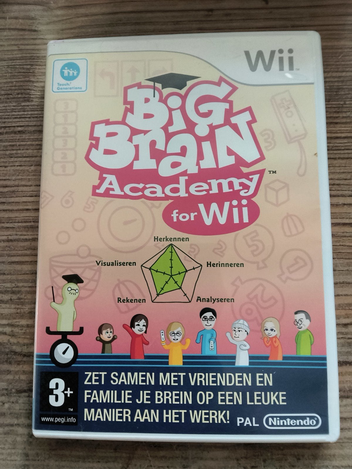 Big Brain Academy for Wii - Train je brein!, Puzzel en Educatief, Eén computer, Ophalen of Verzenden, Zo goed als nieuw