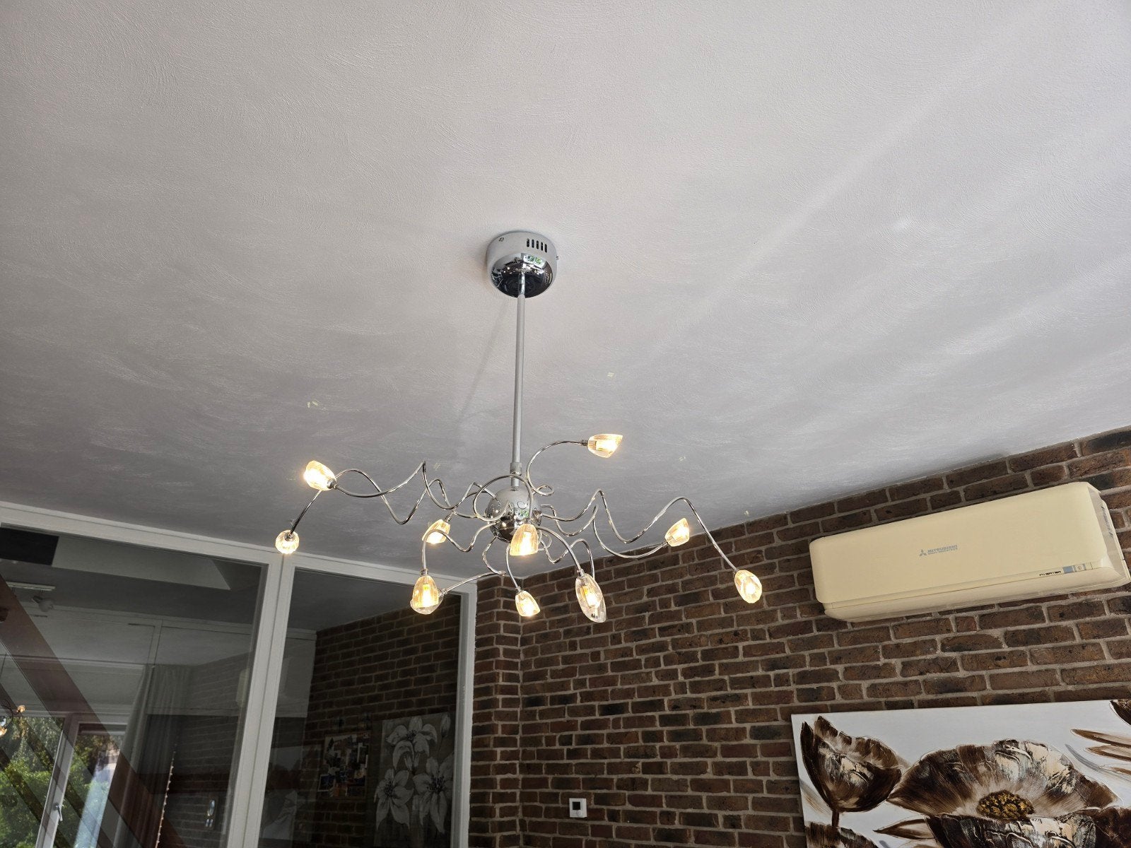 Linde Hanglamp en Staande Lamp Set - Zo goed als nieuw, Huis en Inrichting, Ophalen, Modern, Sfeervol, Zo goed als nieuw, G4