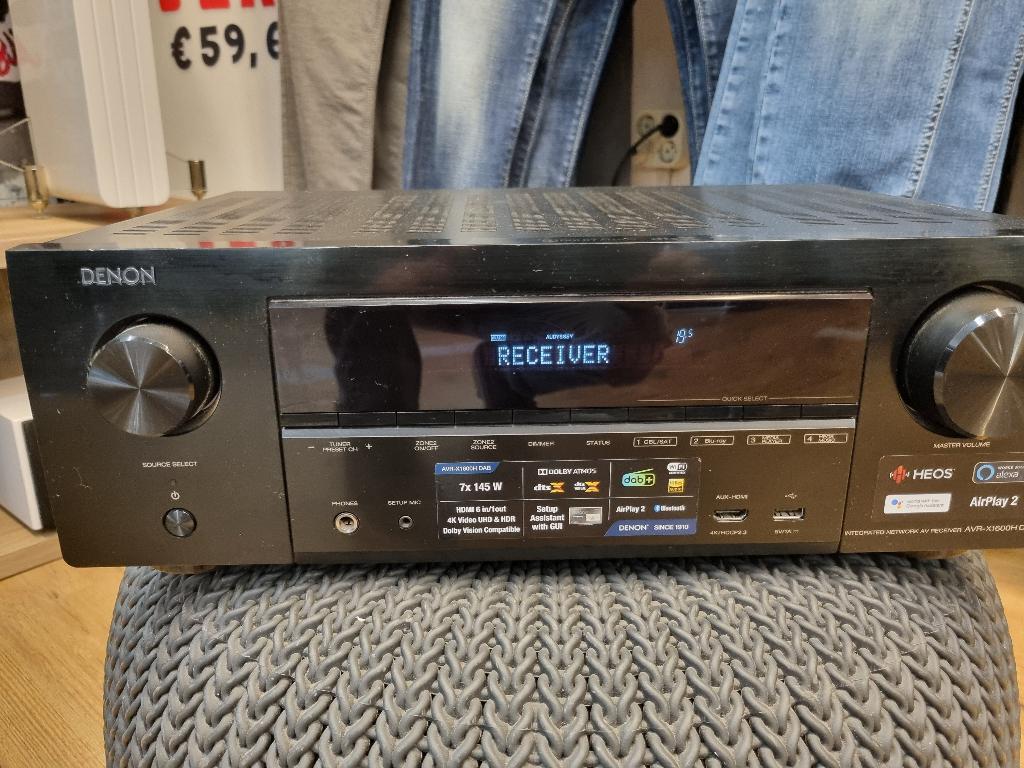 Denon AVR-X1600H DAB AV receiver., Gebruikt, Denon, Ophalen of Verzenden, /\
