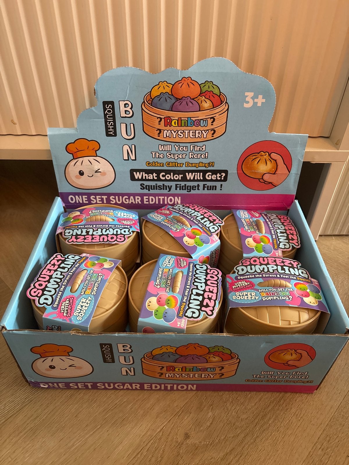 Squishy dumpling glitter glow in the dark, Ophalen of Verzenden, Nieuw, Jongen of Meisje