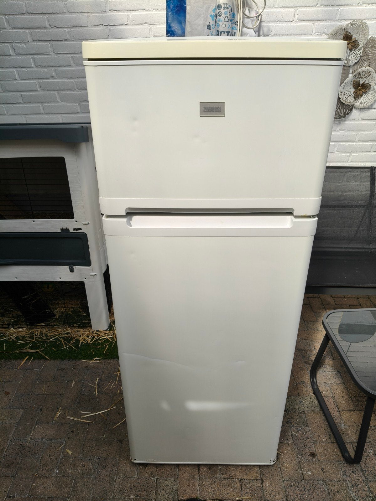 Goed functionerende Zanussi koelvries combinatie te koop!!!, Ophalen, Gebruikt, 200 liter of meer, Met aparte vriezer